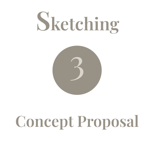 Sketching and Concept Proposal Dorota Interior Design Madrid DISEÑO